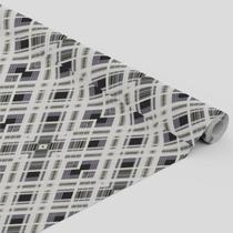 Tecido Oxford Estampado Xadrez Escocês Branco Preto e Cinza - 1,40m