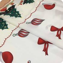 Tecido Oxford Natalino 2m X 1,40m Para Toalha de Mesa Natal - Sassarico