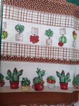 Tecido oxford toalha de mesa estampa vaso