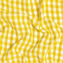 Tecido Oxford Xadrez Amarelo e Branco - 1,50m de Largura