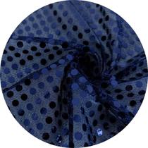 Tecido Paetê Fantasia 10 x 1,10mts Cor:Azul Marinho