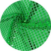 Tecido Paetê Fantasia 2 x 1,10mts Cor:Verde Bandeira