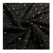 Tecido paete paris 1,50 largura preto metro