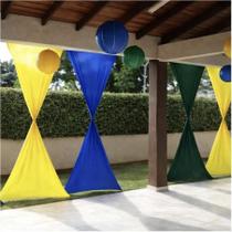 Tecido Para Decoração Copa do Mundo Brasil Verde Amarelo Azul Tecido Para Decoração Copa do Mundo Brasil Verde Amarelo Azul