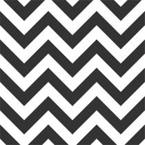 Tecido para Decoração Estampado Chevron Preto e Branco