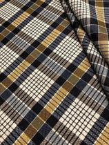 Tecido para decoração Gorgurinho xadrez azul cinza bege - Tmdecor