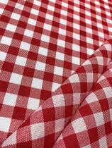 Tecido para decoração Gorgurinho xadrez branco vermelho - Tmdecor Tecido para decoração Gorgurinho xadrez branco vermelho - Tmdecor