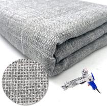 Tecido para tufting Tuft Dream 216 x 318 cm cinza com grade Tecido para tufting Tuft Dream 216 x 318 cm cinza com grade
