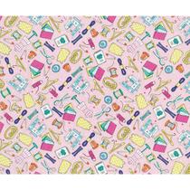 Tecido patchwork am-2594 estampado utilidades 5589 dohler 100x150cm