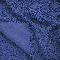 Tecido Pelúcia Carapinha Azul Jeans - Loja Malu