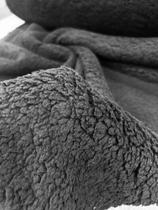 Tecido Pelúcia Carapinha / Cor: Preto (0,50 x 1,60mts)