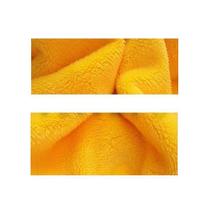 Tecido Pelúcia Caress Amarelo Ouro Macio Pêlo Baixo 1X1,5Mt Tecido Pelúcia Caress Amarelo Ouro Macio Pêlo Baixo 1X1,5Mt