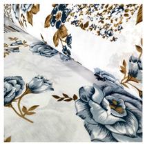 Tecido percal 2.5 larg/mts cor marrom floral metro