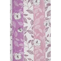 Tecido Percal Estampado Floral Fundo Listrado 150 Fios - 2,50m de Largura