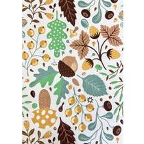 Tecido Percal Estampado Nozes 150 Fios - 2,50m de Largura Tecido Percal Estampado Nozes 150 Fios - 2,50m de Largura