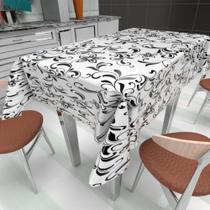 Tecido Plástico Térmico Estampado Arabesco Preto - 1,40m Largura Tecido Plástico Térmico Estampado Arabesco Preto - 1,40m Largura