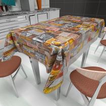 Tecido Plástico Térmico Estampado Boteco - 1,40m Largura