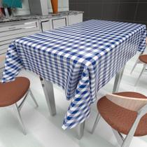 Tecido Plástico Térmico Estampado Xadrez Azul - 1,40m Largura Tecido Plástico Térmico Estampado Xadrez Azul - 1,40m Largura