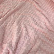 Tecido Plush Bubble Pipoquinha Rosa Bebê - 50cm X 1,60mt