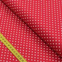 Tecido Poa Vermelho 10 Metro X 2.20 Largura