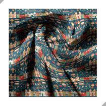 Tecido Poliéster Estampado Jacquard Coleção Festa Junina