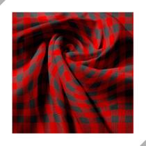 Tecido Poliéster Estampado Jacquard Festa Junina Xadrez Quadrados Vermelho e Preto - 1,40m Tecido Poliéster Estampado Jacquard Festa Junina Xadrez Quadrados Vermelho e Preto - 1,40m