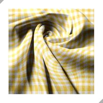Tecido Poliéster Estampado Jacquard Festa Junina Xadrez Quadriculado Amarelo - 1,40m Tecido Poliéster Estampado Jacquard Festa Junina Xadrez Quadriculado Amarelo - 1,40m