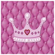 Tecido Quadrado Digital 49 x 49cm - Coroa Rosa