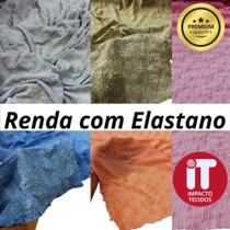 Tecido Renda Com elastano (1mt x 1,50mt) Renda de poliamida com lycra