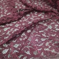 Tecido Renda Poliamida Elastano 1mt comprimento x 1,40mt de largura Tecido Renda Poliamida Elastano 1mt comprimento x 1,40mt de largura