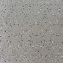 Tecido Renda Tule Glitter (TC240509) 100% Poliester Branco Tecido Renda Tule Glitter (TC240509) 100% Poliester Branco