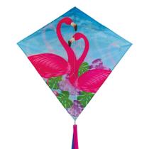Tecido Ripstop Kite In the Breeze Flamingo 76 cm com cauda de 3,7 m Tecido Ripstop Kite In the Breeze Flamingo 76 cm com cauda de 3,7 m