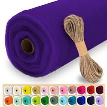 Tecido Roll Luceinvita Purple Tule 137cm x 36m com fio Tecido Roll Luceinvita Purple Tule 137cm x 36m com fio