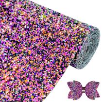 Tecido: rolo de material sintético Greatdiy Glitter, 30x132 cm Tecido: rolo de material sintético Greatdiy Glitter, 30x132 cm