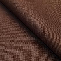 Tecido Sarja com Elastano Marrom Liso - 1,55m de Largura
