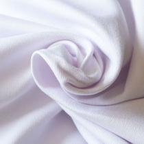 Tecido Sarja Peletizada Branco Liso - 1,60m de Largura