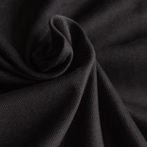 Tecido Sarja Peletizada Preto Liso - 1,60m de Largura