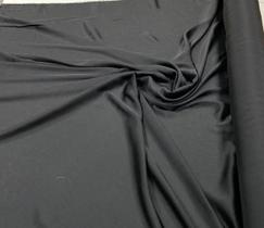 Tecido Seda Lisa Satin Gloss Preto
