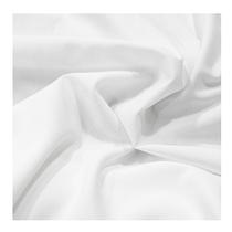 Tecido seda salina lisa 1.50mts larg branco metro