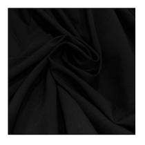 Tecido seda salina lisa 1.50mts larg preto metro