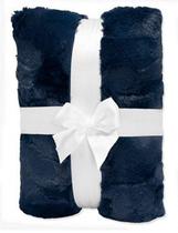 Tecido Shannon Fabrics Luxe Cuddle Cut 2 Yards Hide Navy