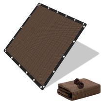 Tecido solar Shade Cloth, 90% de proteção UV, 2,4 x 3 m, Mocha