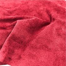 Tecido Suede Camurça Fino Vermelho 1m x 1,40m P/ Confecções