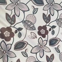 Tecido Suede Estampado Flor 1 Metro Tapeçaria Decoração