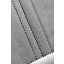 Tecido Suede Prata Liso (Veludo) - 1,45m de Largura