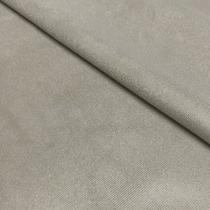 Tecido Suede Veludo Bege Acinzentado Liso 1,40m largura