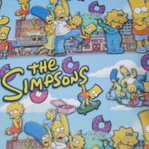 Tecido Suede Veludo Digital Tema Os Simpsons 50cm x 1,40m