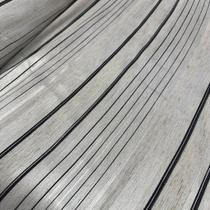 Tecido Tafetá com Linho Listrado Cinza 3,00x1,00m para Decorações Tecido Tafetá com Linho Listrado Cinza 3,00x1,00m para Decorações