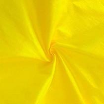 Tecido tafetá elástico amarelo, 152 cm de largura, mistura de poliéster Tecido tafetá elástico amarelo, 152 cm de largura, mistura de poliéster