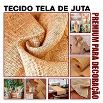 Tecido Tela Juta Trama P9 Natural 3,00 x 1,00 Mt Patchwork Decoração Casamento Premium